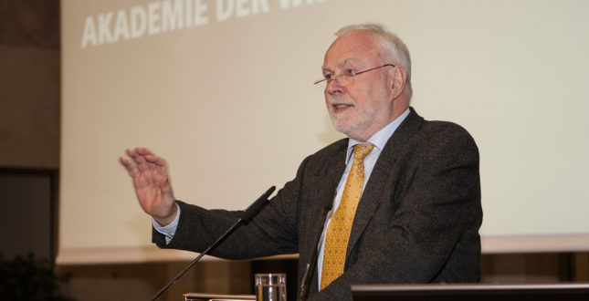 Präsident der BBAW Martin Grötschel bei der Kick-off Veranstaltung Edition Topoi | Foto: Waldemar Brzezinski | © EXC Topoi