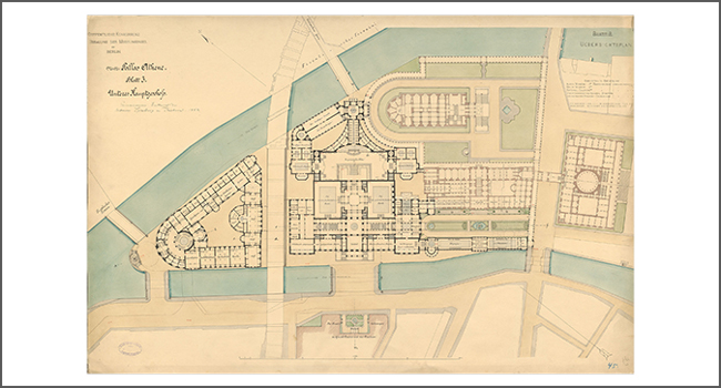 August Hermann Spielberg und Bernhard Kühn: Motto "Pallas Athene" |Source: Architekturmuseum TU Berlin | Copyright: Architekturmuseum TU Berlin